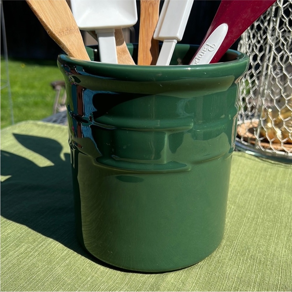 Longaberger Large Green Vintage Classic Crock